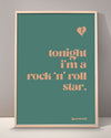 Rock'N'Roll Star Print